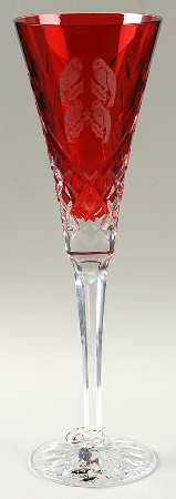 Twelve Days of Christmas Ruby (Boxed) Fluted Champagne & Charm