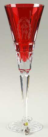 Twelve Days of Christmas Ruby (Boxed) Fluted Champagne & Charm