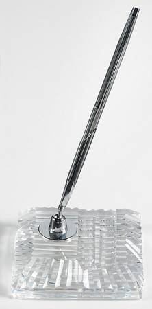 Desk Sets Pen Holder & Silver Metal Pen