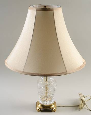 Lamps 21" Electric Lamp with Brass Base & Shade