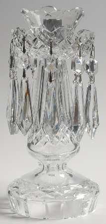 Prestige Collection 9" Candlestick W/Bobeche, 10"Prisms & Candle Cup
