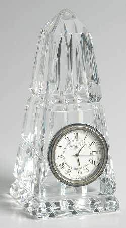 Clocks Obelisk Quartz Clock by Waterford Crystal