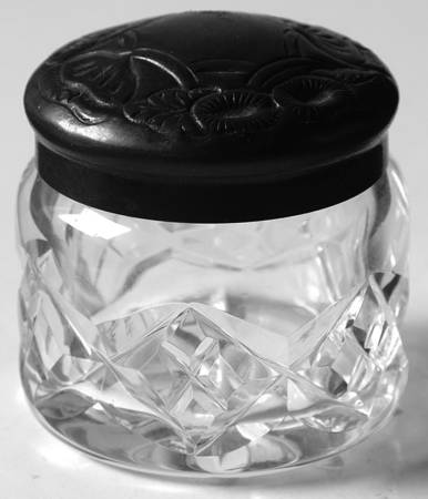 Vanity Pill Box & Silverplate Lid