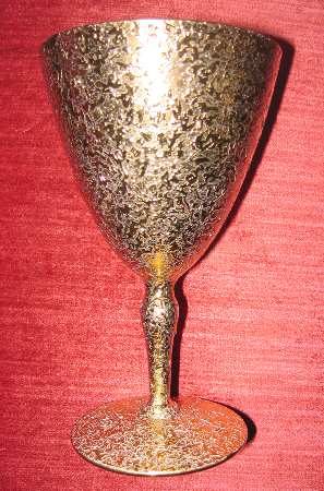 Golden Brocade Water Goblet