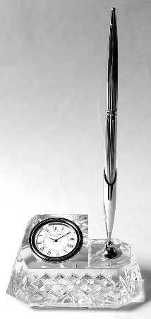 Westover Clock & Pen Holder Combo