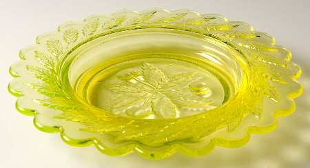 Three Cherry Vaseline by L G Wright Glass