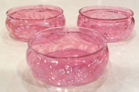 Daisy & Fern Cranberry Small Fruit Dessert Bowl