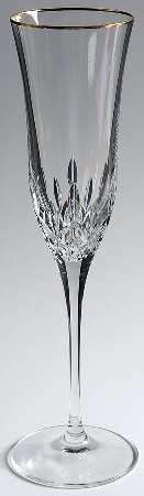 Lismore Essence Gold Fluted Champagne by Waterford Crystal