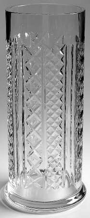 Fleurology 14" Cylindrical Vase by Waterford Crystal
