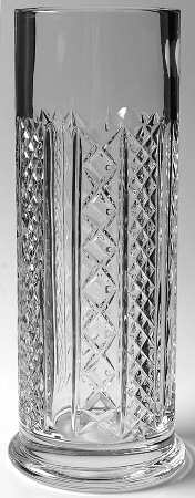 Fleurology 10" Cylindrical Vase by Waterford Crystal