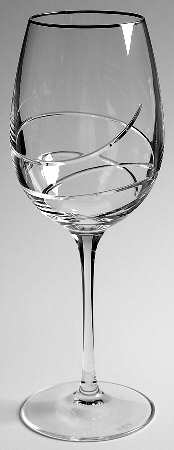 Ballet Ribbon Platinum Goblet/Red Wine