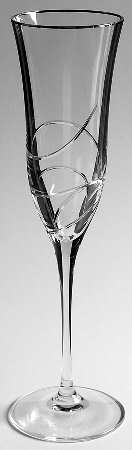 Ballet Ribbon Platinum Fluted Champagne