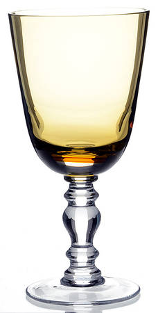 Fanny Amber Water Goblet