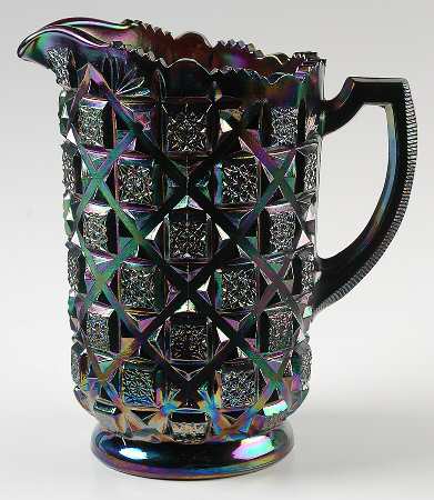 Old Quilt Amethyst (Carnival) 40 Oz Pitcher