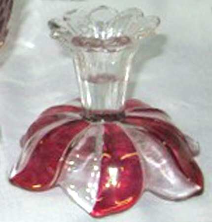 Lotus Ruby Flash Single Light Candlestick