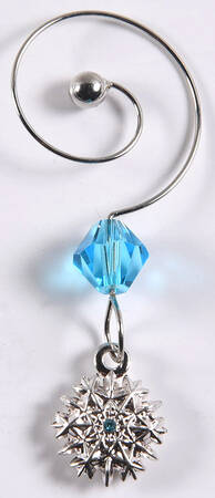 Snowflake Wishes Goodwill Wine Charm
