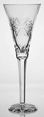 Snowflake Wishes Peace Fluted Champagne No Charms