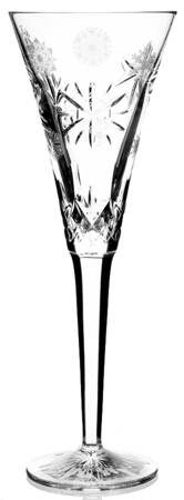 Snowflake Wishes Love Anniversary Fluted Champagne No Charms