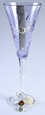 Snowflake Wishes (No Box) Lavender Serenity Champagne w/2 Charms