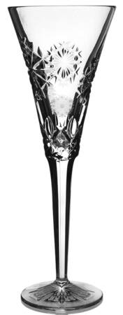 Snowflake Wishes Happiness Fluted Champagne No Charms