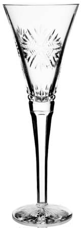 Snowflake Wishes Health Fluted Champagne No Charms