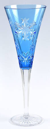 Snowflake Wishes Light Blue Goodwill Fluted Champagne No Charm