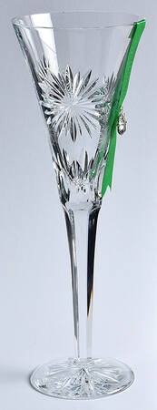 Snowflake Wishes Courage Fluted Champagne w/Bracelet Charm