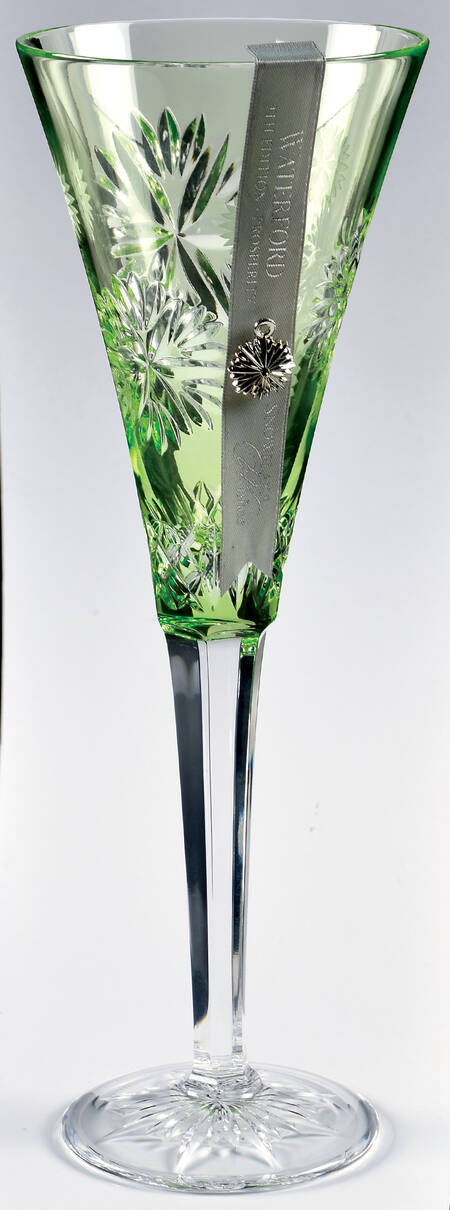 Snowflake Wishes Lime Green Prosperity Champagne w/BraceletCharm