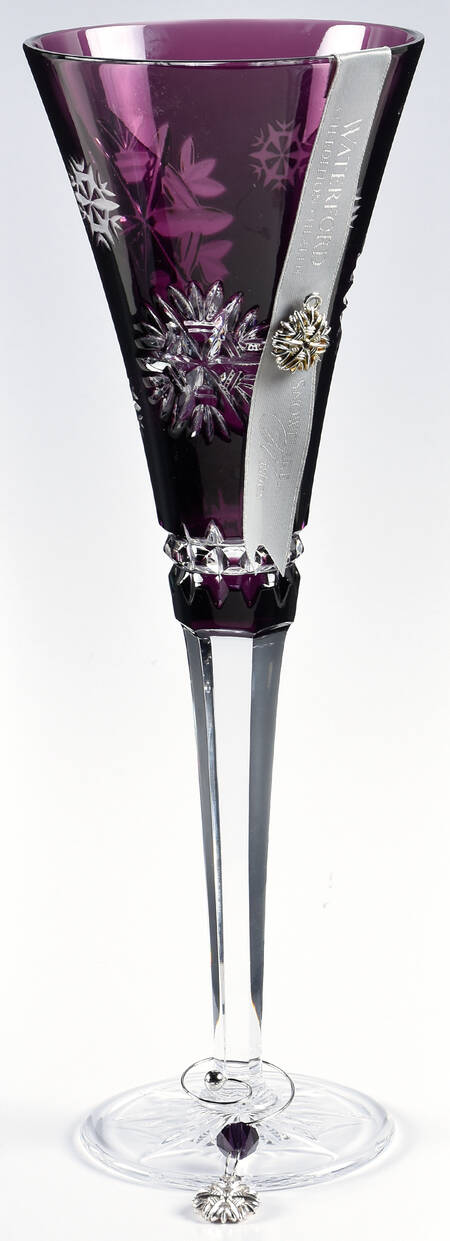 Snowflake Wishes (No Box) Amethyst Health Fltd Champagne w/2 Charms