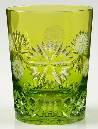 Snowflake Wishes Prosperity Lime Double Old Fashion w/No Charm