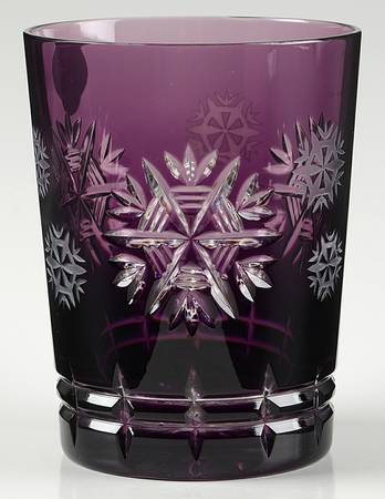 Snowflake Wishes Health Amethyst Double Old Fashion w/No Charm by Waterford Crystal