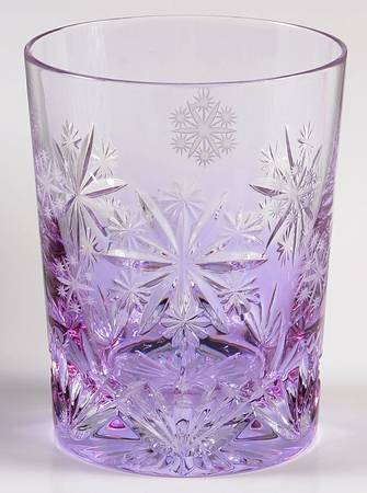 Snowflake Wishes Serenity Lavender Double Old Fashion w/No Charm by Waterford Crystal