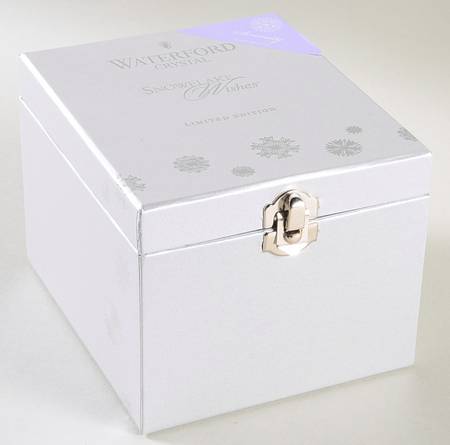 Snowflake Wishes Serenity Double Old Fashioned Hinged Gift Box