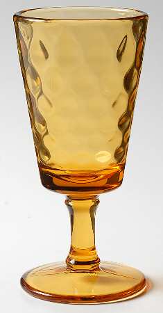 Diamond Quilted Amber by L G Wright Glass