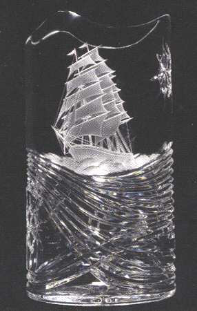 Tall Ships Sailing Collections 14" Oval Vase