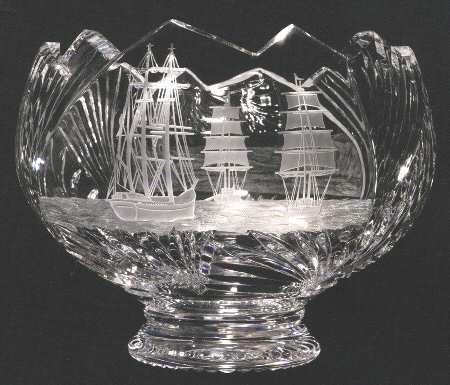 Tall Ships Sailing Collections Footed Bowl