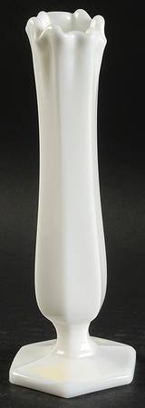 BV1 Milk Glass 7"-10" Small Swung Vase