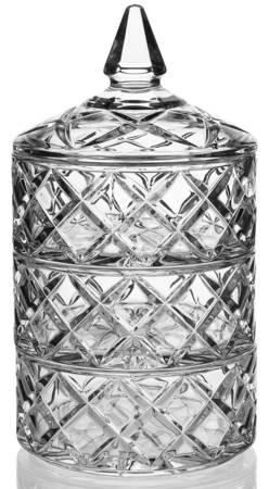 Giftware (Marquis Line) 3 Section Candy Jar Tower & Lid