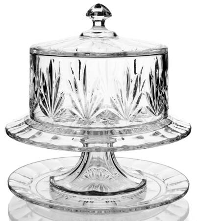 Giftware (Marquis Line) (4 in 1) Cake Set (Lid and Stand and Plate)