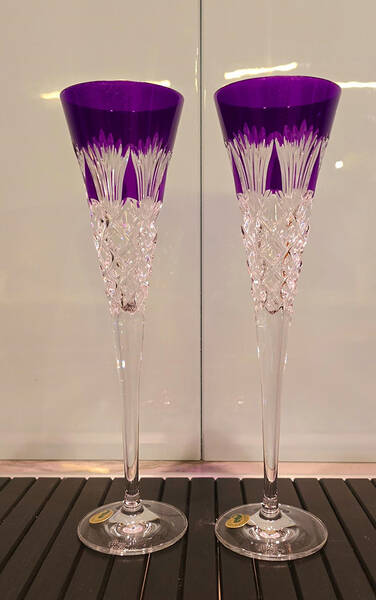 Times Square Greatest Gifts Collection Violet Fluted Champagne