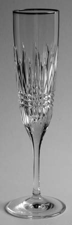 Lismore Diamond Platinum Fluted Champagne