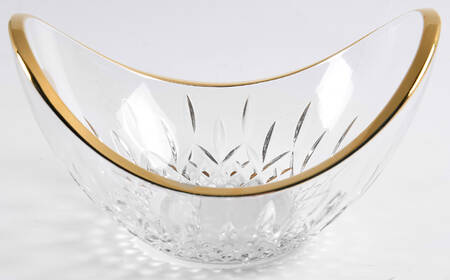 Lismore Essence Gold (Gold Band) 6" Ellipse Bowl
