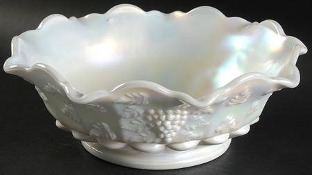 Paneled Grape Milk Glass (Mother of Pearl) by Westmoreland