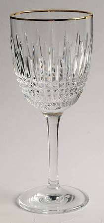Lismore Diamond Gold Wine Glass