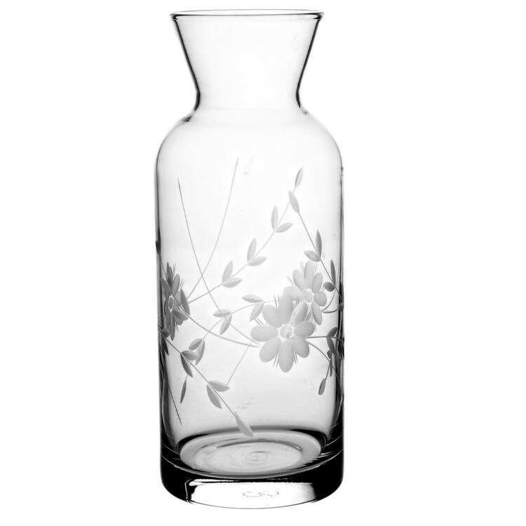 Vintage Etched Nite Set Carafe No Tumbler
