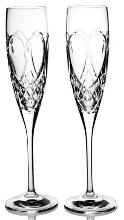 Love Flutes (Set of 2) Fluted Champagne