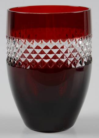 Red Cut Flat Tumbler