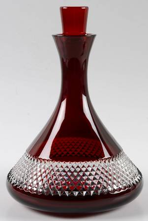 Red Cut Decanter & Stopper