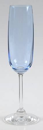 Vintage Ombre Blue Fluted Champagne