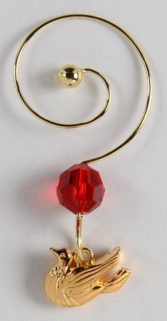 Lismore Twelve Days of Christmas Charm for Fluted Champagne